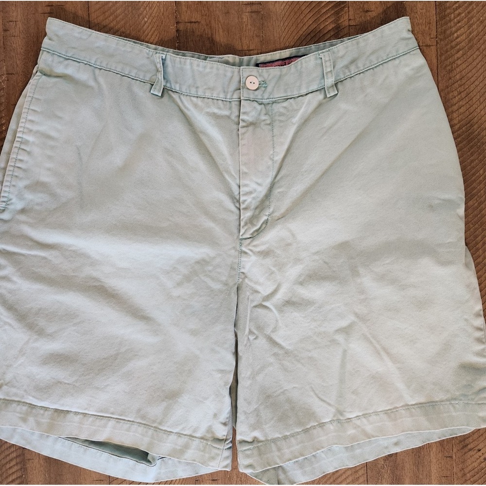 Vineyard Vines Light Green Island Shorts Size 36 8" Inseam Golf Beach Dinner